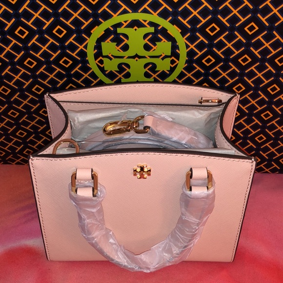 Tory Burch Emerson Micro Satchel in Pink Quartz - Picture 7 of 10